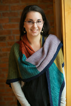 Load image into Gallery viewer, City blocks shawl "kit"