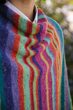 Load image into Gallery viewer, Felted Tweed Lucky Stripe Poncho "Kit"