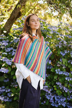 Load image into Gallery viewer, Felted Tweed Lucky Stripe Poncho "Kit"